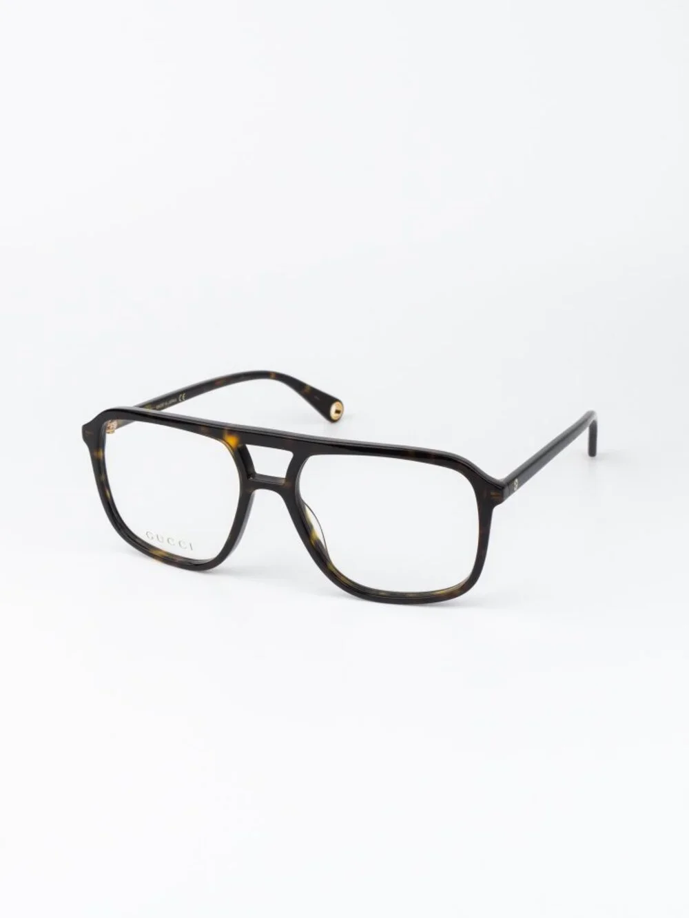 Gucci Men Eyeglasses Havana Pilot GG1078O 003 NEW AUTHENTIC